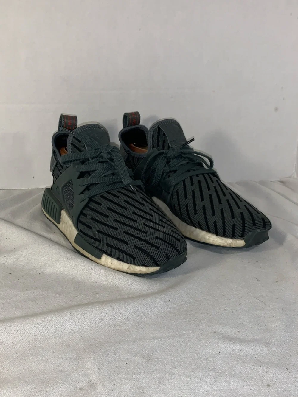 Adidas Womens NMD XR1 Primeknit Utility Ivy Running Sneakers